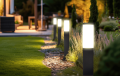 Lampa de grădină cu senzor de mișcare - corp de iluminat pe picior E27 LED Havana 65cm - Neagră