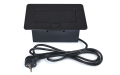 Distribuitor de birou integrabil în blat, priză cu 1x conector de alimentare, 1x USB-C și 1x USB-A Multibox 5 - Negru