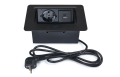 Distribuitor de birou integrabil în blat, priză cu 1x conector de alimentare, 1x USB-C și 1x USB-A Multibox 5 - Negru