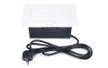 Distribuitor de birou încorporat în blat, bandă de alimentare cu 1x priză de alimentare, 1x USB-C și 1x USB-A Multibox 5 - Alb