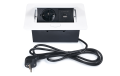 Distribuitor de birou încorporat în blat, bandă de alimentare cu 1x priză de alimentare, 1x USB-C și 1x USB-A Multibox 5 - Alb