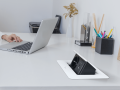 Distribuitor de birou încorporat în blat, bandă de alimentare cu 1x priză de alimentare, 1x USB-C și 1x USB-A Multibox 5 - Alb
