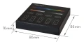 Mi-Light MiBoxer B4-B panou tactil 4 zone RGB+CCT 2.4 GHz negru