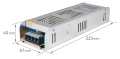 Sursă de alimentare modulară Slim 12V 250W 21A IP20