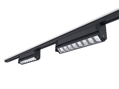 Set Steka Eclipse 12W 30cm 4000K lampă pe șină LED x2 + șină de alimentare 1.5m - Negru
