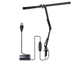 Lampa de birou dublă de desen LED 8W STL028 - Neagră - Alb neutru (4000K) 