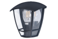 Lampa de fațadă - aplica de grădină - corp de iluminat exterior E27 LED Niko - Montare pe perete - Neagră