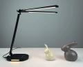 Lampa de birou dublă de desen LED 8W STL028 - Neagră - Multicolor (3000-6000K) 