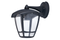 Lampa de fațadă - aplica de grădină - corp de iluminat exterior E27 LED Niko - Montare pe perete în jos - Neagră