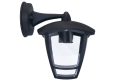 Lampa de fațadă - aplica de grădină - corp de iluminat exterior E27 LED Niko - Montare pe perete în jos - Neagră