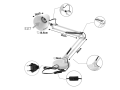 Lampa de birou de desen LED STL032 - Albă - 1xE27