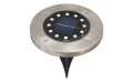 Lampadar grădină bătut în substrat Solară LED 12xSMD - 4 szt. - Satin - Alb rece (5500K)