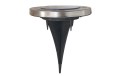 Lampadar grădină bătut în substrat Solară LED 12xSMD - 4 szt. - Satin - Alb rece (5500K)