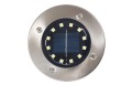 Lampadar grădină bătut în substrat Solară LED 12xSMD - 4 szt. - Satin - Alb rece (5500K)