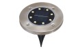 Lampadar grădină bătut în substrat Solară LED 8xSMD - 4 szt. - Satin - Alb rece (5500K)