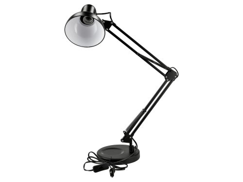 Lampa de birou XL de desen LED STL043 - Neagră - 1xE27