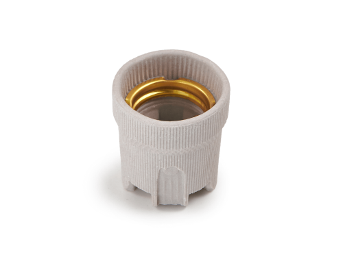 Soclu ceramic pentru bec E27 230V 