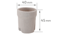 Soclu ceramic pentru bec E27 230V 