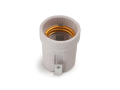 Soclu ceramic pentru bec E27 230V - cu suport 