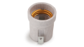 Soclu ceramic pentru bec E27 230V - cu suport 