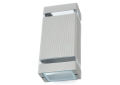Lampă de fațadă - aplică de grădina - corp de iluminat exterior GU10 LED Hana pătrat - Gri