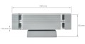 Lampă de fațadă - aplică de grădina - corp de iluminat exterior GU10 LED Hana pătrat - Gri