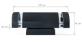 Lampă de fațadă - aplică de grădina - corp de iluminat exterior GU10 LED Hana rotund - Negru