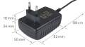 Adaptor de alimentare 12V 30W 2.5A IP20 - Negru