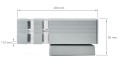 Lampă de fațadă - aplică de grădina - corp de iluminat exterior GU10 LED Inez - Gri