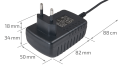 Adaptor de alimentare cu comutator 12V 18W 1.5A IP20 - Negru