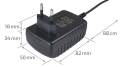 Adaptor de alimentare cu comutator 12V 24W 2A IP20 - Negru 