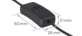 Adaptor de alimentare cu comutator 12V 24W 2A IP20 - Negru 