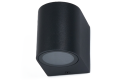 Lampă de fațadă - aplică de grădina - corp de iluminat exterior GU10 LED Luna - Negru