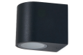 Lampă de fațadă - aplică de grădina - corp de iluminat exterior GU10 LED Luna - Negru