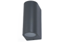 Lampă de fațadă - aplică de grădina - corp de iluminat exterior GU10 LED Luna Duo - Gri