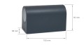 Lampă de fațadă - aplică de grădina - corp de iluminat exterior GU10 LED Luna Duo - Gri