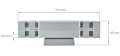 Lampă de fațadă - aplică de grădina - corp de iluminat exterior GU10 LED Inez Duo - Gri