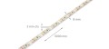 Bandă LED 12V | 2835 | 600LED | 5m | IP65 | Alb cald (3000K)