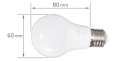 Bec LED E27 8,5W - Alb rece (6500K)