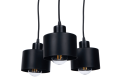 Lampă tavan suspendată din seria Retro & Loft: Loftinio (LW05) 3xE27 - Negru