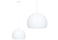 Lampă tavan suspendată din seria din seria Moderne & Scandi: Model B7109 E27 – Alb + argintiu