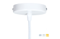 Lampă tavan suspendată din seria din seria Moderne & Scandi: Model B7109 E27 – Alb + argintiu