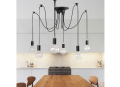 Lampă tavan suspendată din seria Retro & Loft: Model SL6444 Păianjen 3x E27 - Negru
