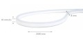 Set bandă LED 24V | 2835 | 120LED  | 2m | IP67 | NEON | 4500K + alimentator 24V 24W + Ștecher cu cablu de alimentare 1.9m