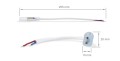 Conector pentru benzi LED Neon 24V/230V 8x16mm Lung o singură față