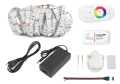 Set bandă LED 12V | 5050 | 150LED | 5m | IP20 | RGB + RF-RGB-004 controler + sursă alimentare 36W