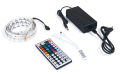 Set bandă LED 12V | 5050 | 150LED | 5m | IP65 | RGB + IR44 controler + sursă alimentare 36W