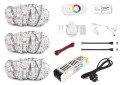 Set benzi LED 12V | 5050 | 450LED | 15m | IP20 | RGB + Controler RF-RGB-004 + Sursă de alimentare 108W