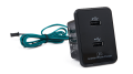 Încărcător încastrat 2xUSB pentru telefon Samsung, Iphone, Xiaomi 