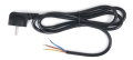 Fișa cu cablu de alimentare cu împământare OMY 3x0.75mm 3m - Neagră